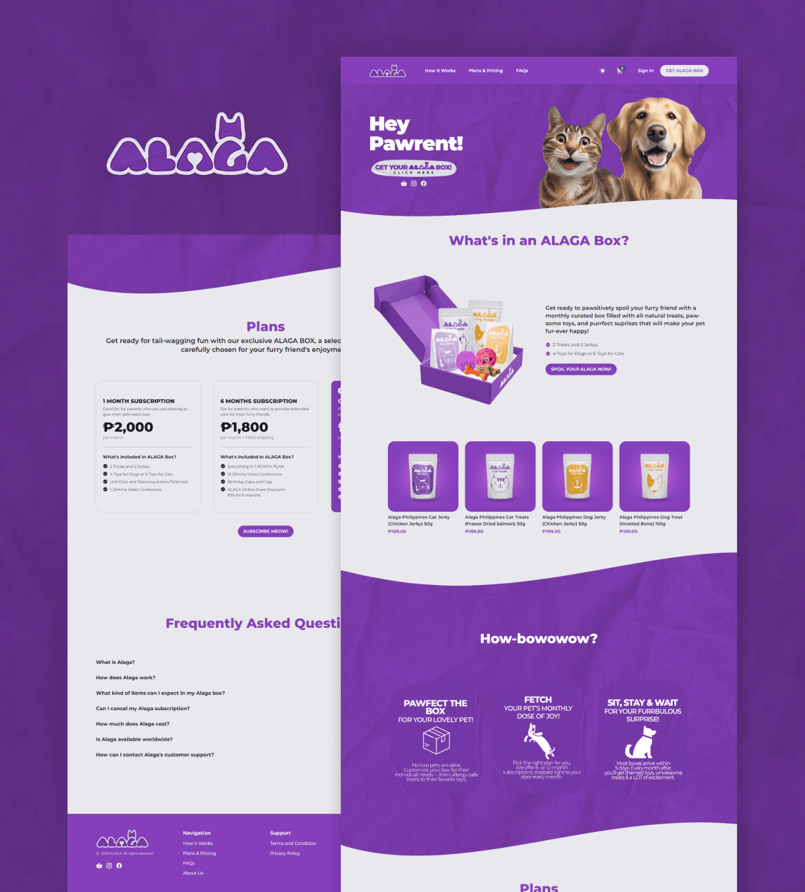 Alaga pet subscription site